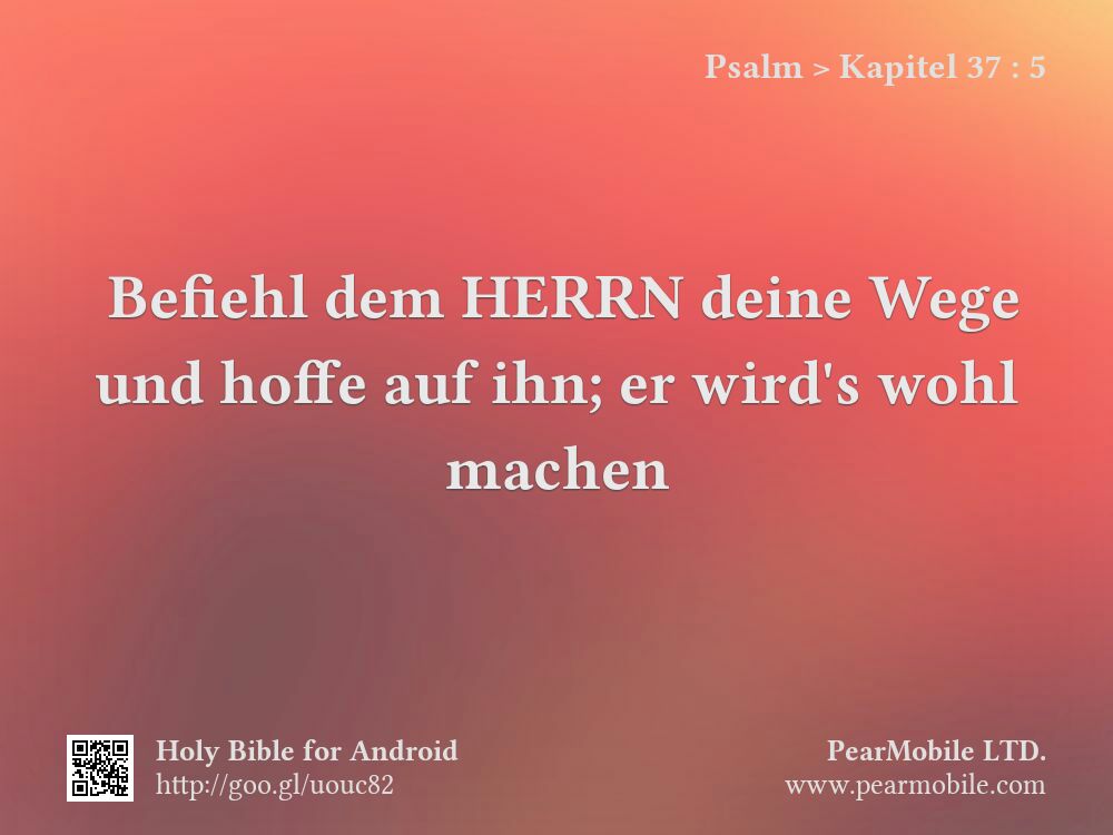 Psalm, Kapitel 37:5